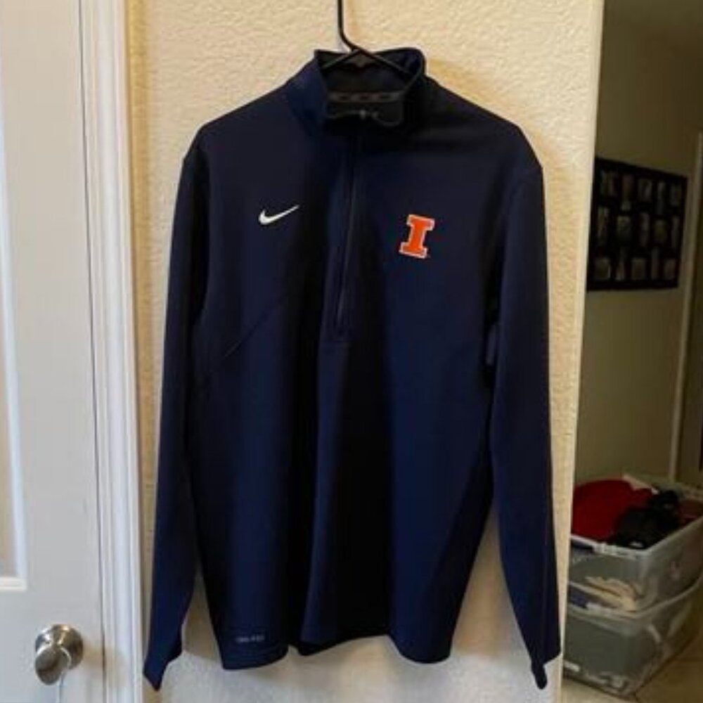 Nike dri fit half zippered jacket